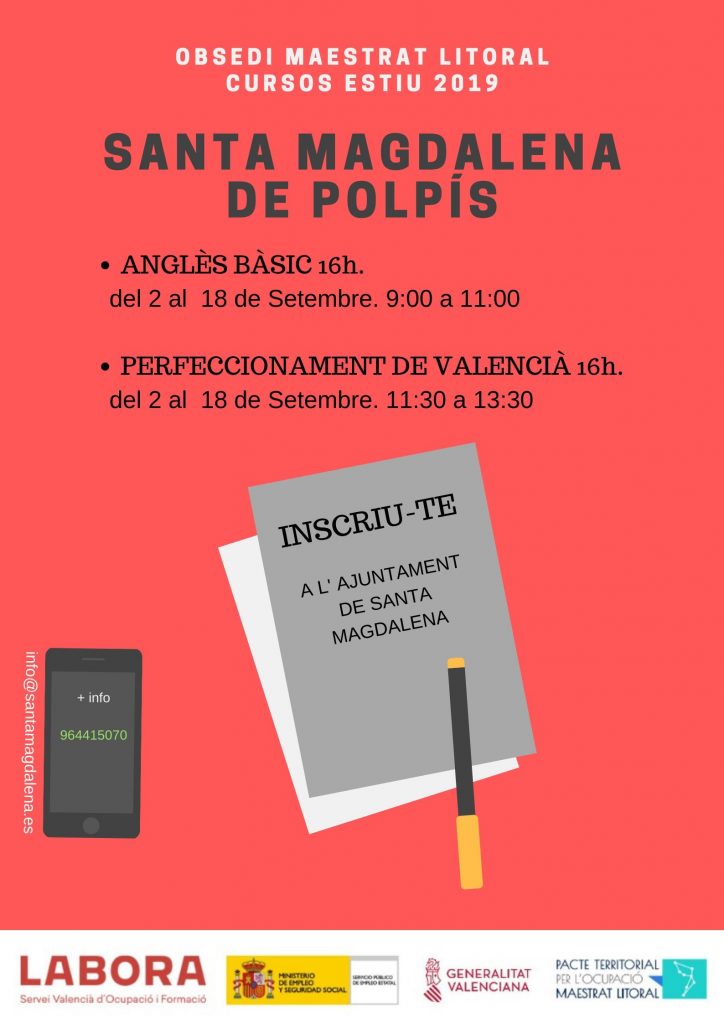 Cursos Sta Magdalena Septiembre