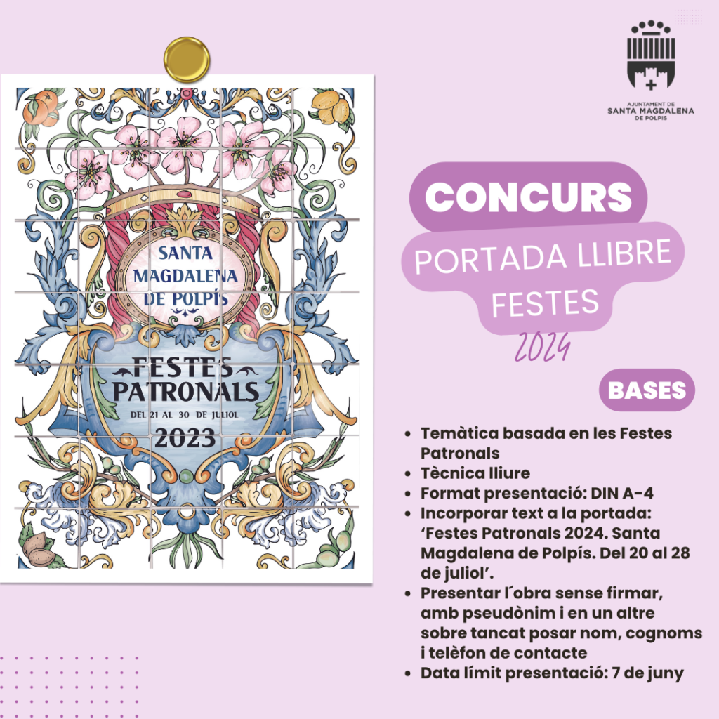 Santa Magdalena abre el plazo para presentarse al Concurso de la portada del Libro de Fiestas 2024