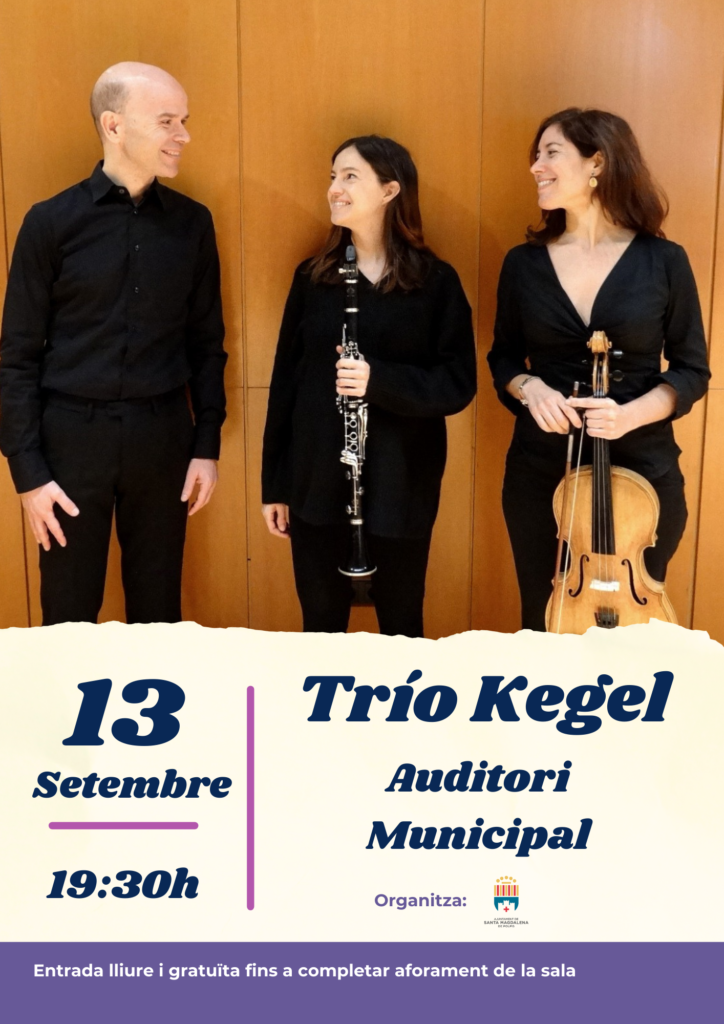 El Trío Kegel actúa en el Auditorio de Santa Magdalena