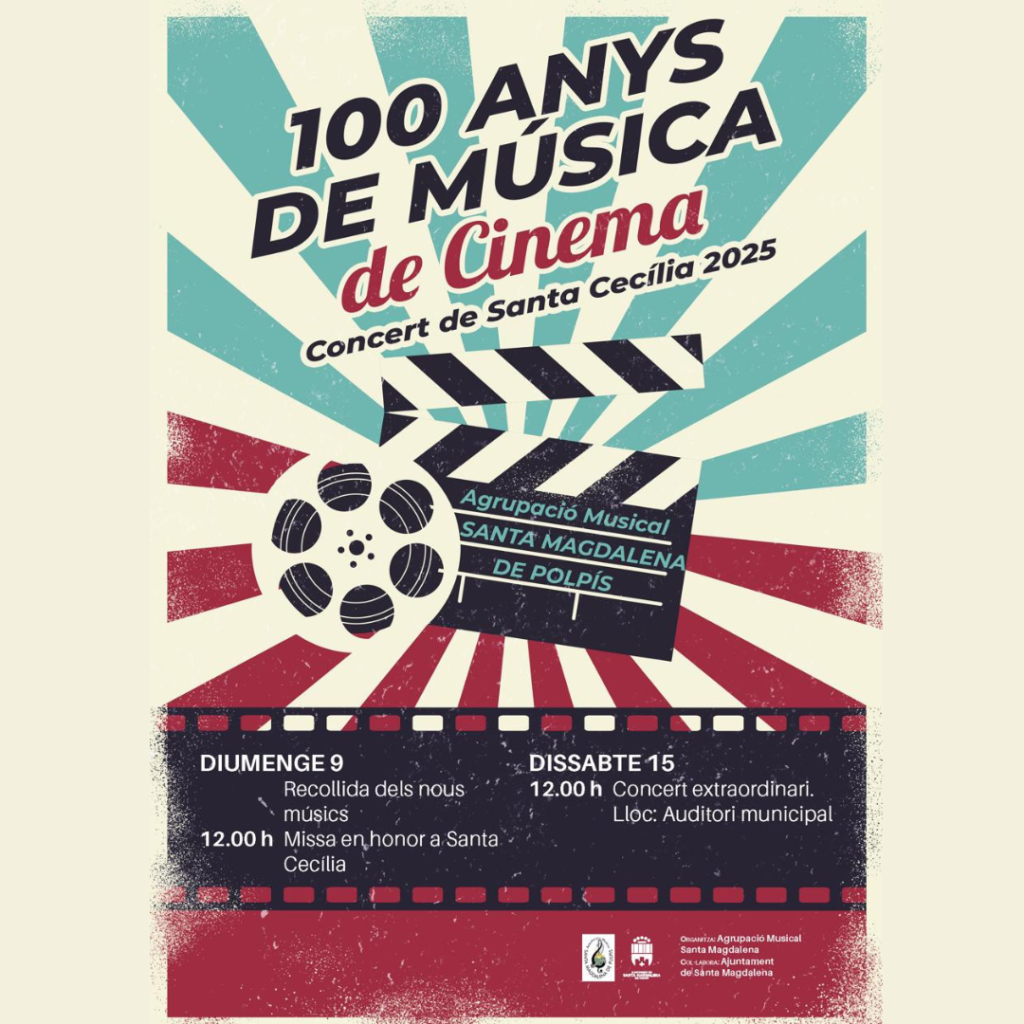 La Agrupación Musical Santa Magdalena da a conocer la programación de Santa Cecilia